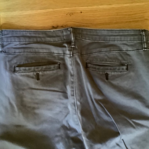 Chino by Anthropologie Gray Crop Cotton Slim Pants Size 29 - Picture 8 of 9